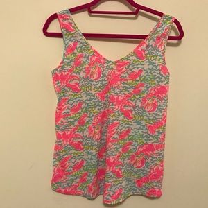 NWOT Lilly Pulitzer Gigi Top XS Lobster Roll
